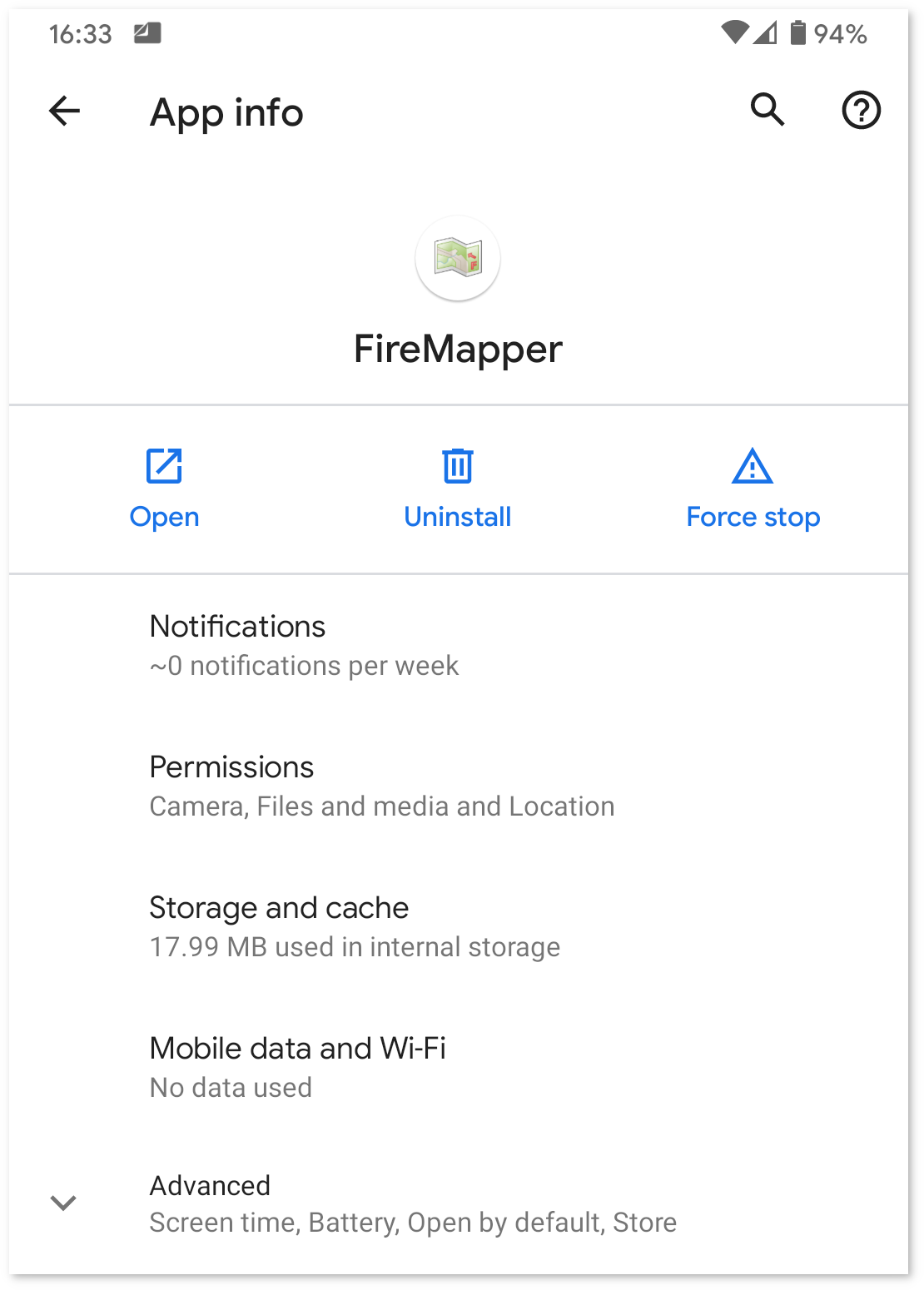 App Permissions — FireMapper Standard Manual documentation